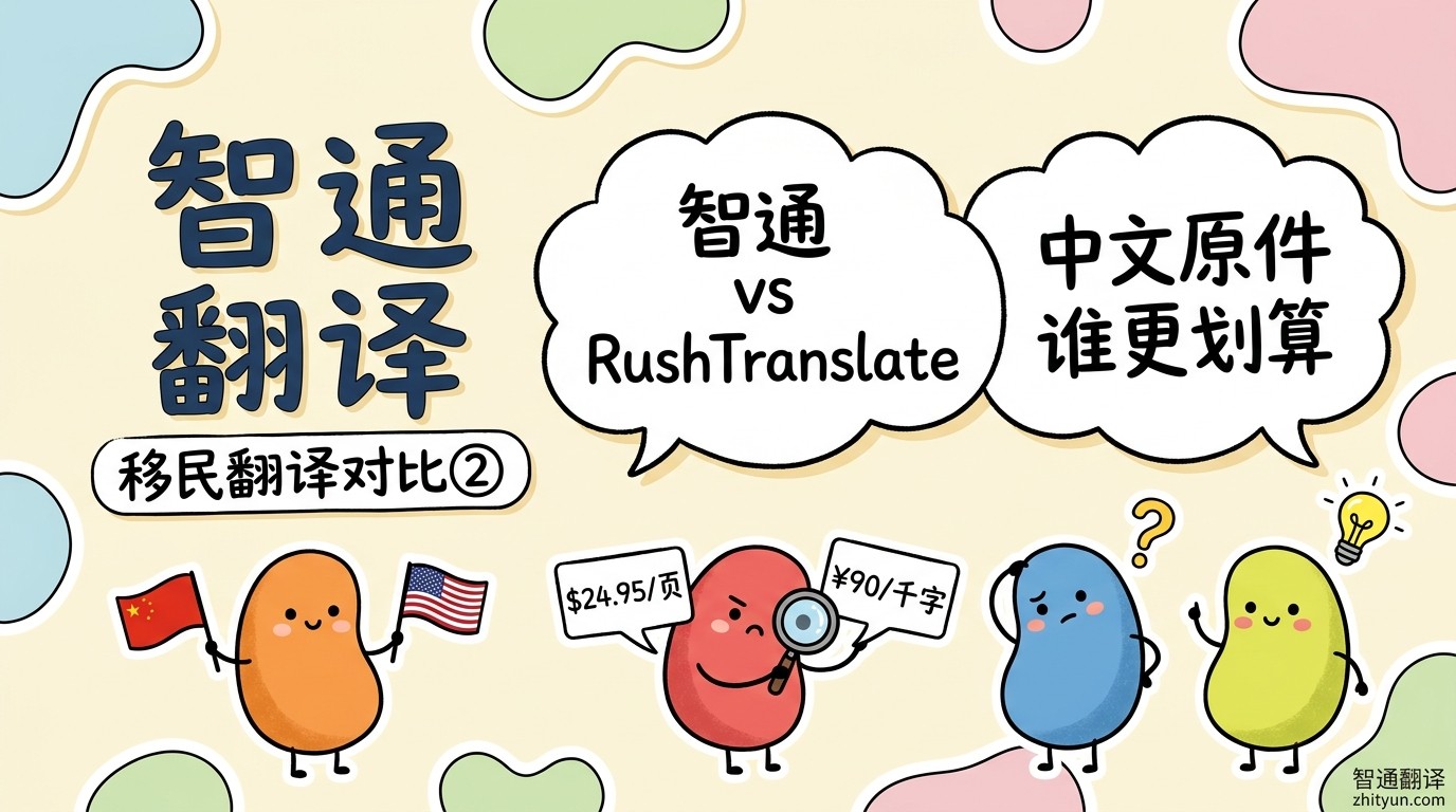 智通翻译 vs RushTranslate:哪家更适合中国申请人的 USCIS 移民翻译?